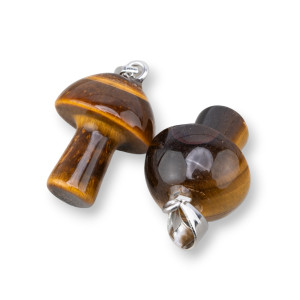 Mushroom, Tiger’s eye - pendant Mushroom, Tiger’s eye - pendant